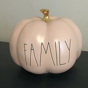 Rae Dunn Pumpkin Centerpiece (Rose/Gold) (New)